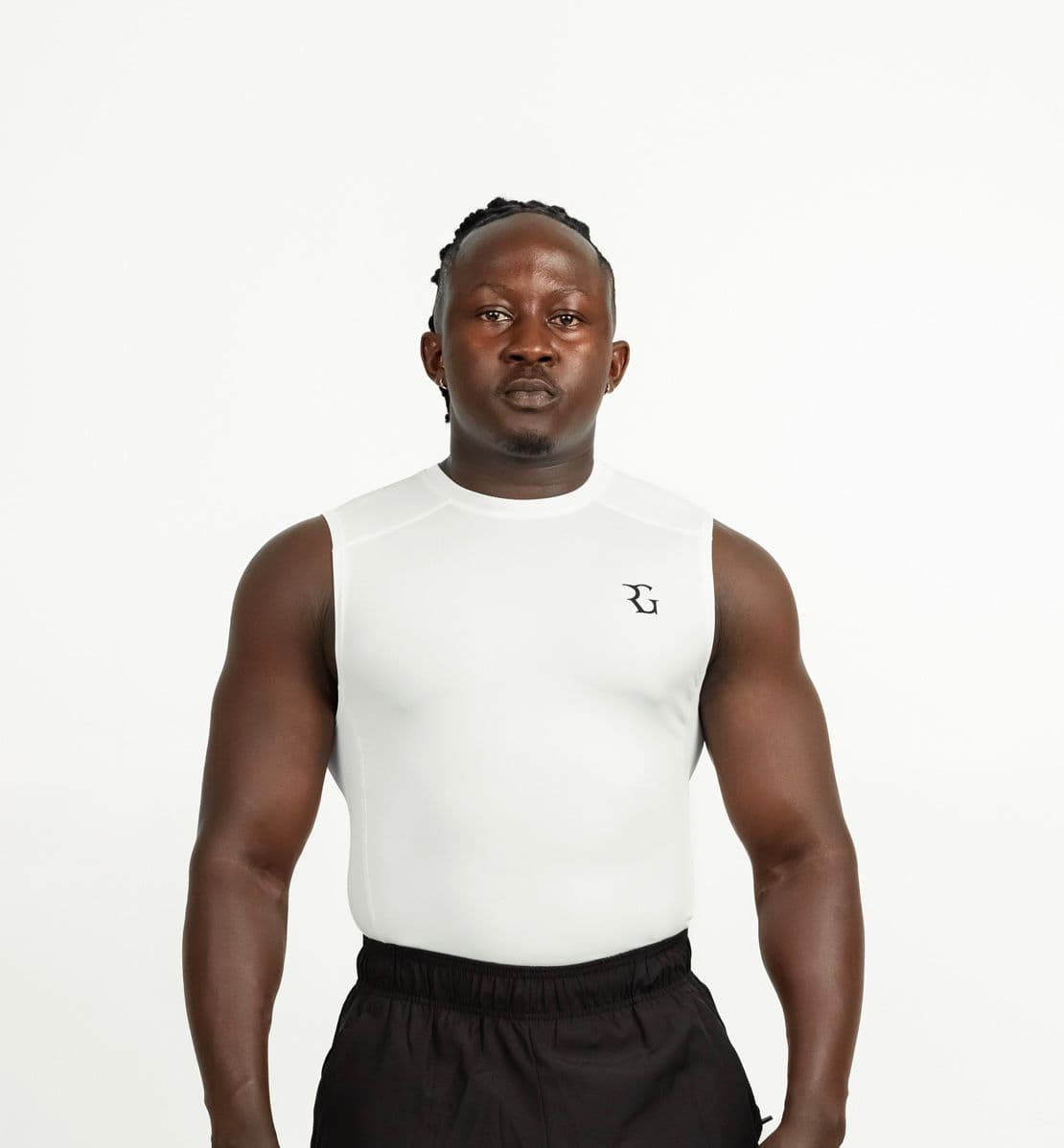 White Gym Vest