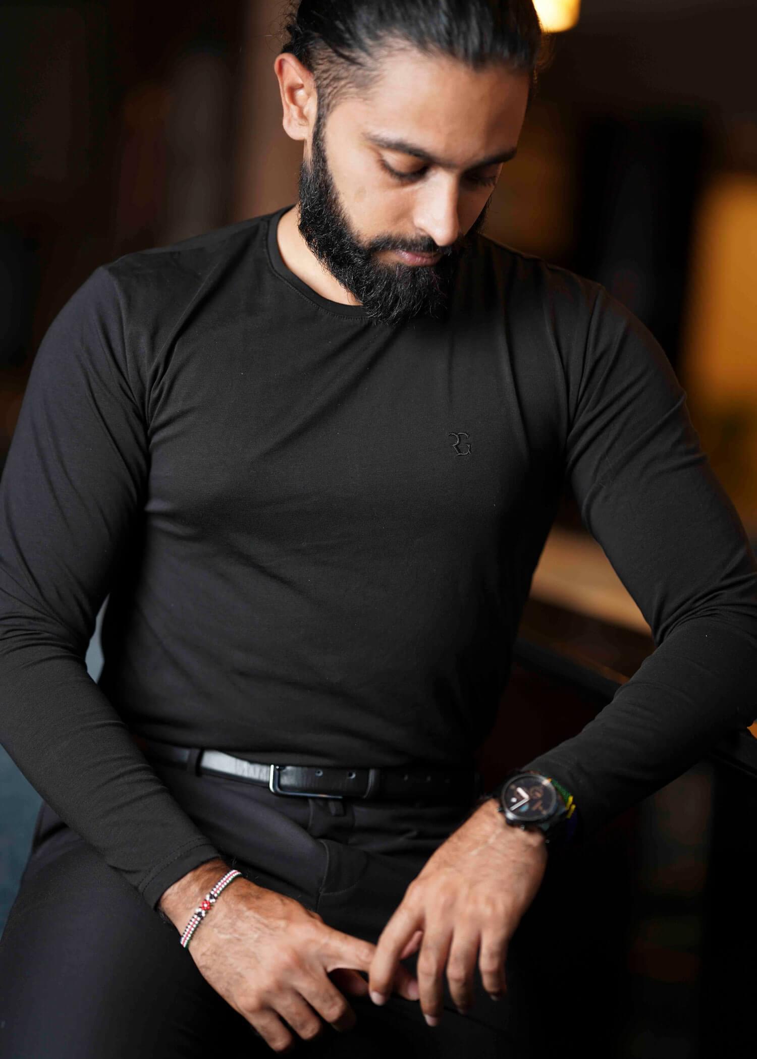 Black Long Sleeve T-Shirt 1